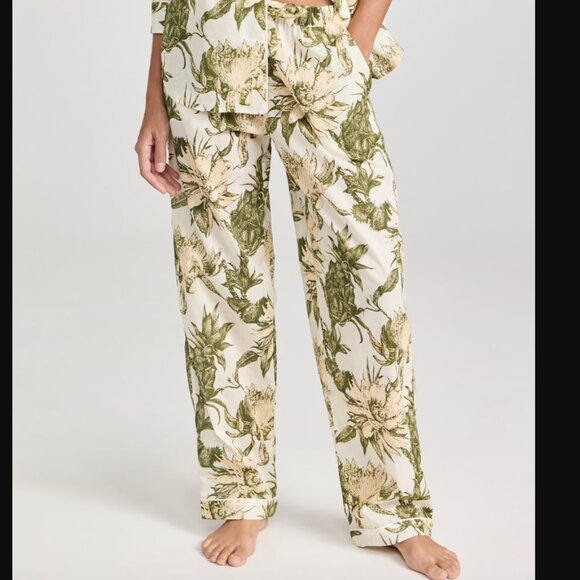 Desmond & Dempsey Pajama Pant - Night Bloom print - EUC - Size M - Picture 1 of 4